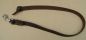 Preview: Fettlederleine mit Haken & Handschlaufe 19mm breit