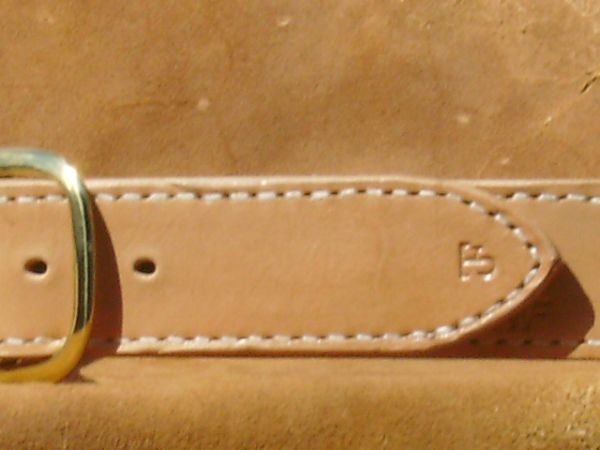 Doppellagiger Gürtel - Rindsleder