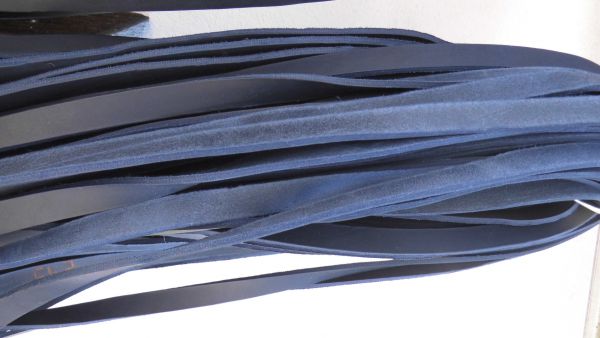 Fettleder Meterware - Blau/16mm