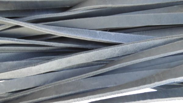 Fettleder Meterware - Grau /12mm