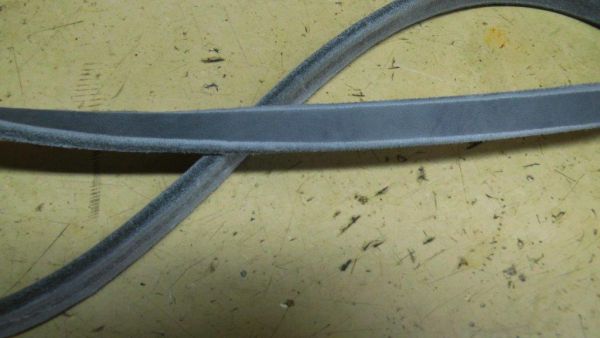 Fettleder Meterware - Grau /12mm